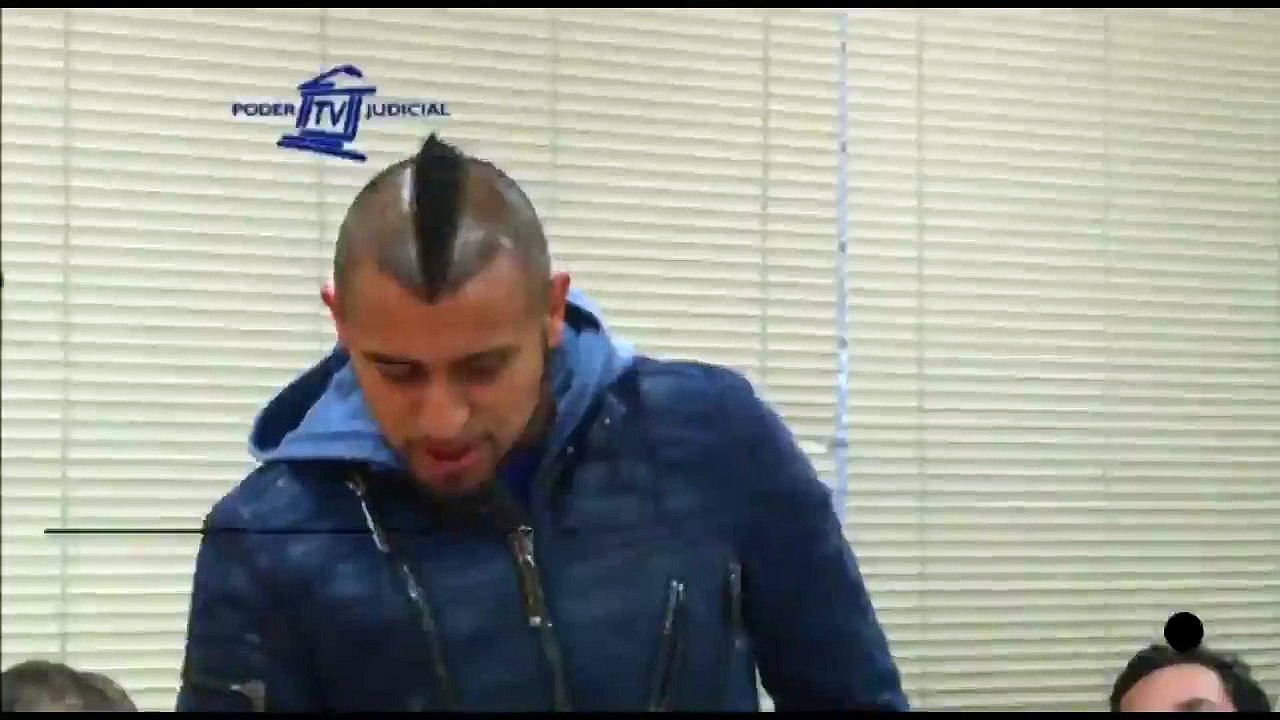 Arturo Vidal ofreció disculpas en la corte chilena