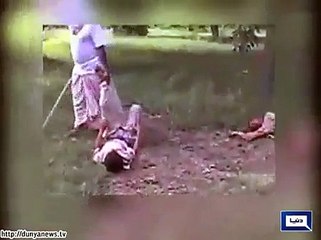 Landlord Badly Beating Kids For Plucking Mangoes