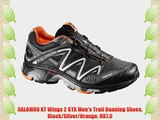 SALOMON XT Wings 2 GTX Men's Trail Running Shoes Black/Silver/Orange UK7.5