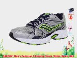 SAUCONY Men's Cohesion 6 Running Shoes Silver/Green UK8