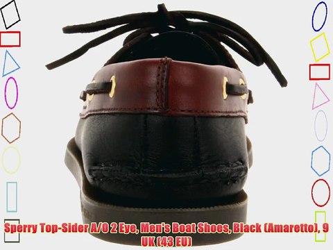 Sperry Top-Sider A/O 2 Eye Men's Boat Shoes Black (Amaretto) 9 UK (43 EU)