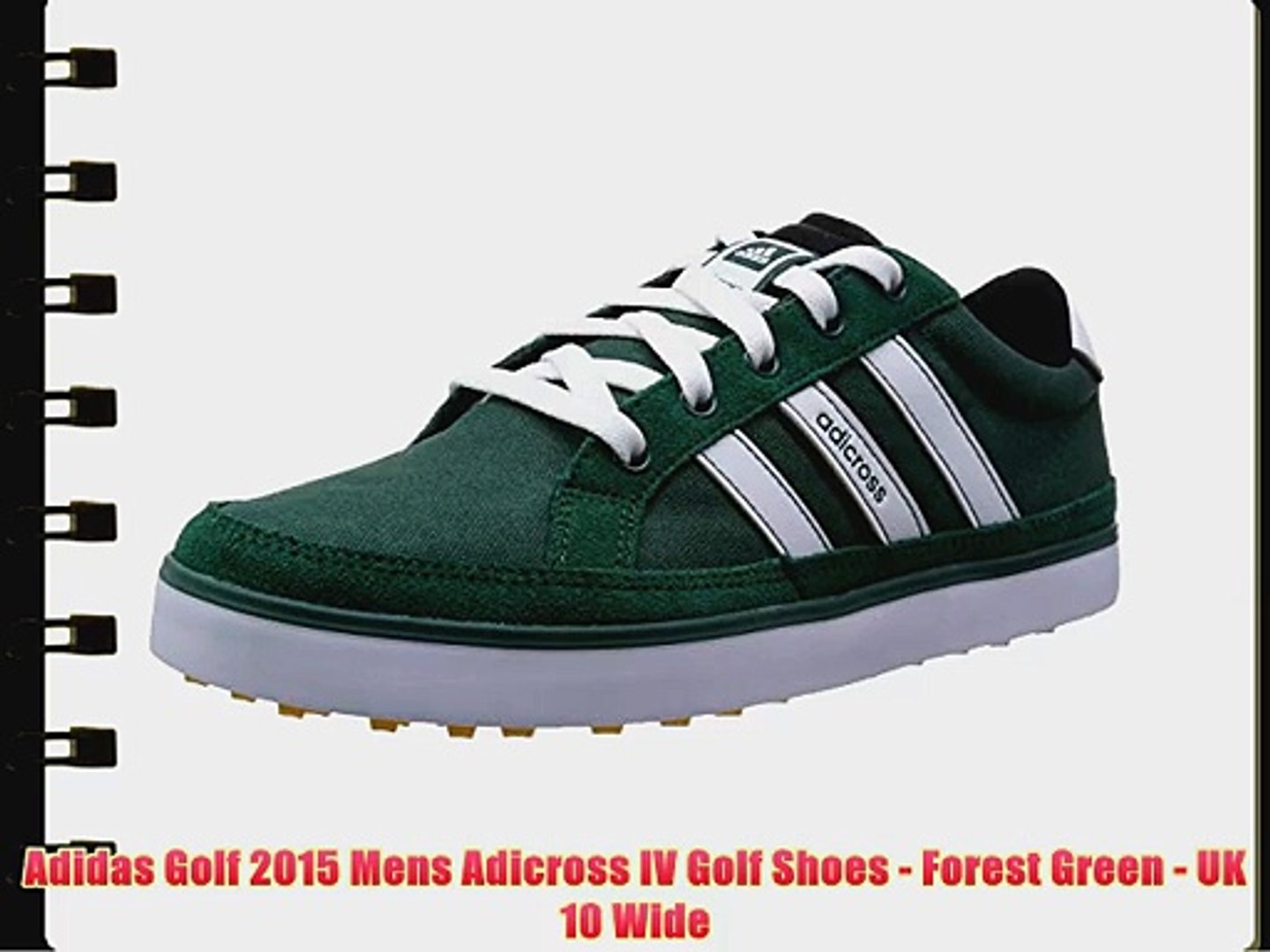 Adidas Golf 2015 Mens Adicross IV Golf Shoes - Forest Green - UK 10 Wide -  video dailymotion