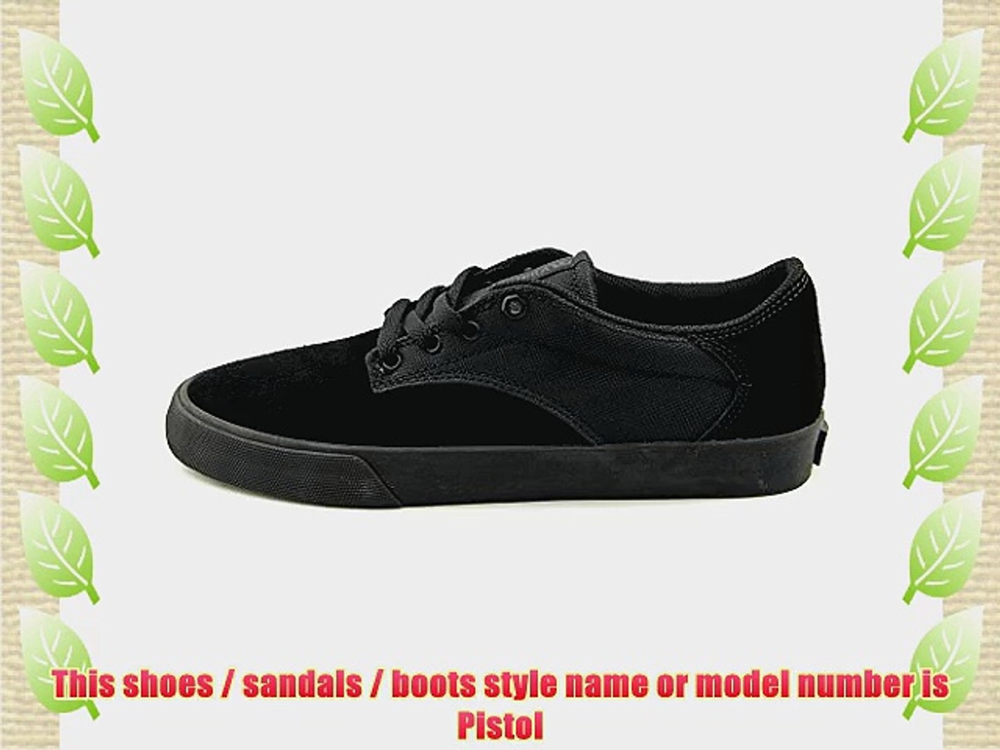 ⁣Supra - Mens Pistol Shoes UK: 11 UK Black/Black