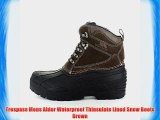 Trespass Mens Aldor Waterproof Thinsulate Lined Snow Boots Brown