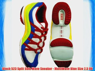 Bloch 523 Split Sole Wave Sneaker - MultiWave Blue Size 2.5 UK