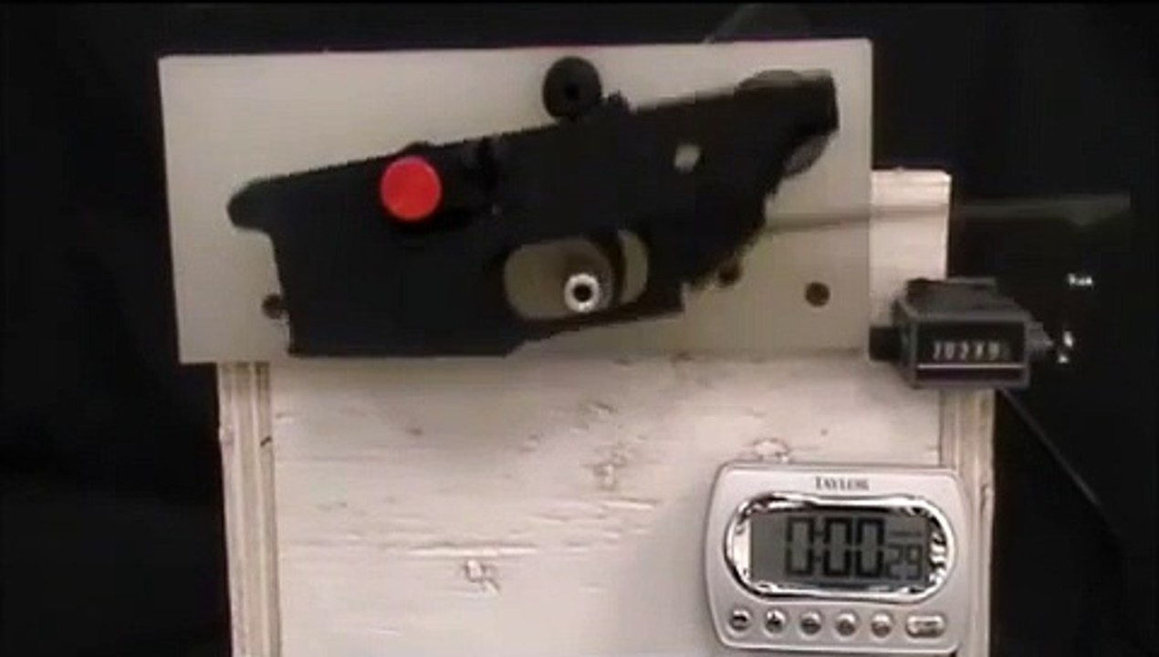 LW-15 Polymer AR-15 receiver -- Torture Test #1 -- Fire Control Group