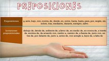 Morfología: preposiciones y conjunciones