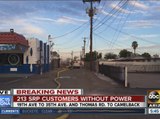 Alley fire causes power outage for some in Phoenix