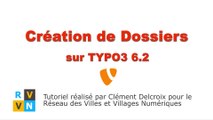 Tutoriel TYPO3 6.2 - Création de Dossiers