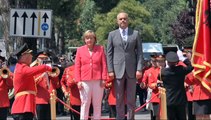 German Chancellor Angela Merkel in Albania