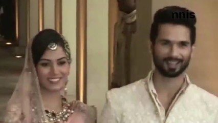 Mr and Mrs Shahid Kapoor Pehli Baar (First Public Appearance after marriage)