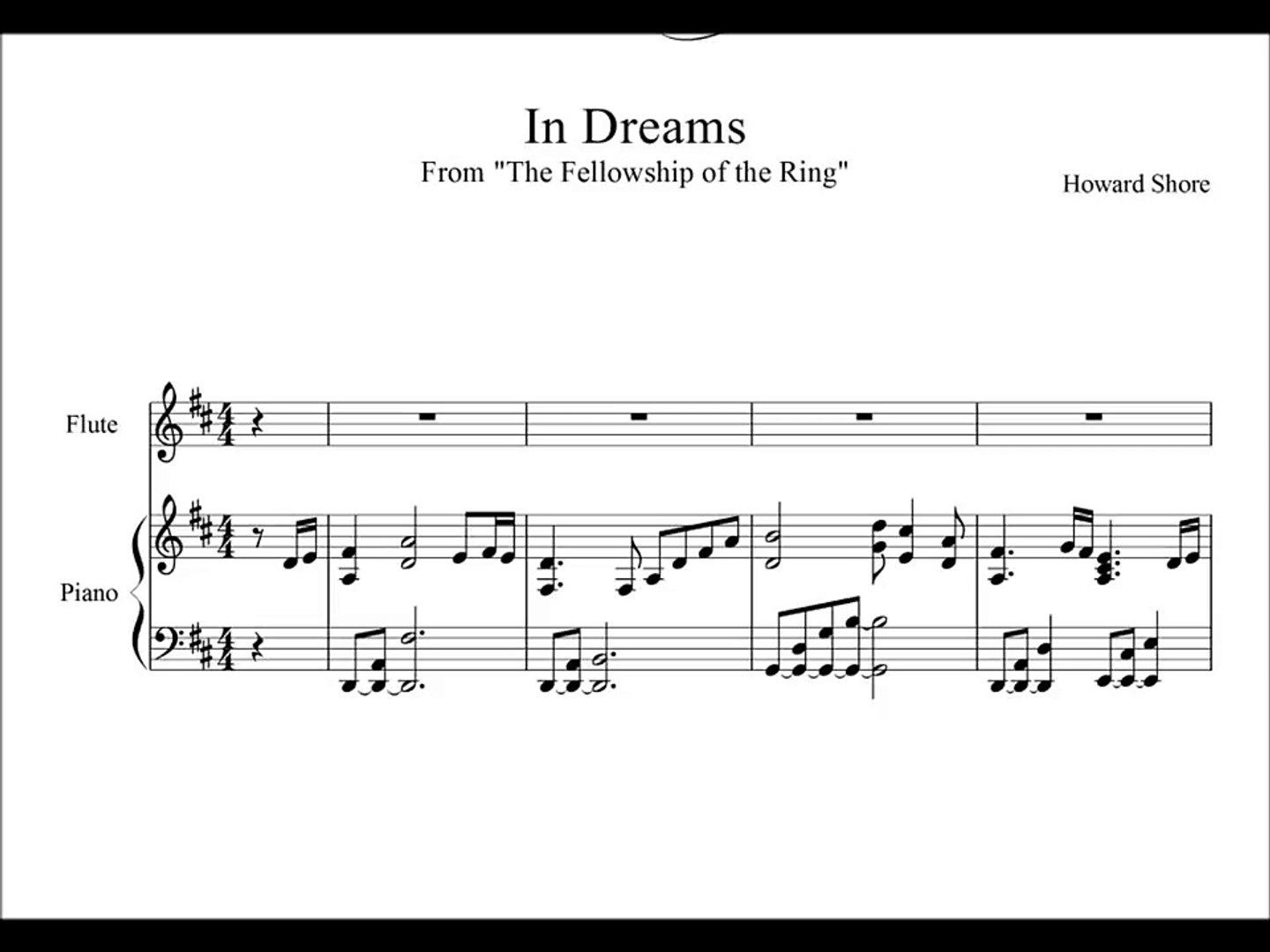 Bet Pacific Footpad Sheet music concerning hobbits meadley from The Lord of the Rings The  Fellowship of the ring - video Dailymotion