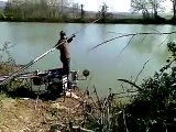 Pesca a roubaisienne sul tevere