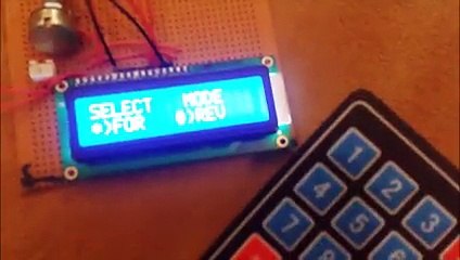 Conveyor belt speed & Direction control with keypad