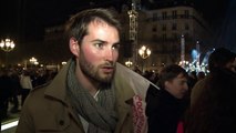 Paris: les supporteurs d'Anne Hidalgo réunis devant la mairie