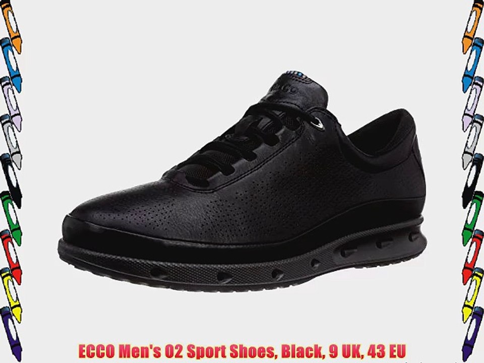 ECCO Men's O2 Sport Shoes Black 9 UK 43 EU