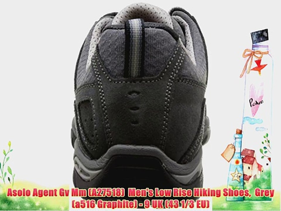 Asolo Agent Gv Mm (A27518)  Men's Low Rise Hiking Shoes  Grey (a516 Graphite) - 9 UK (43 1/3
