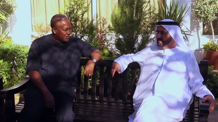 President John Mahama meets the ruler of Dubai