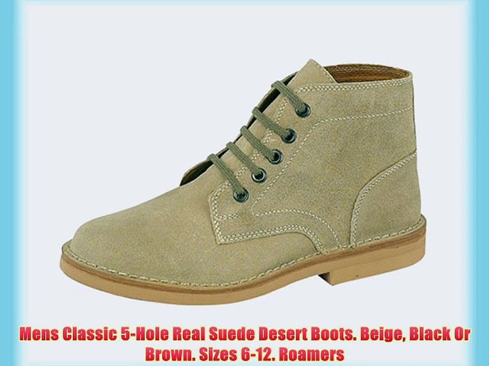 real suede desert boots