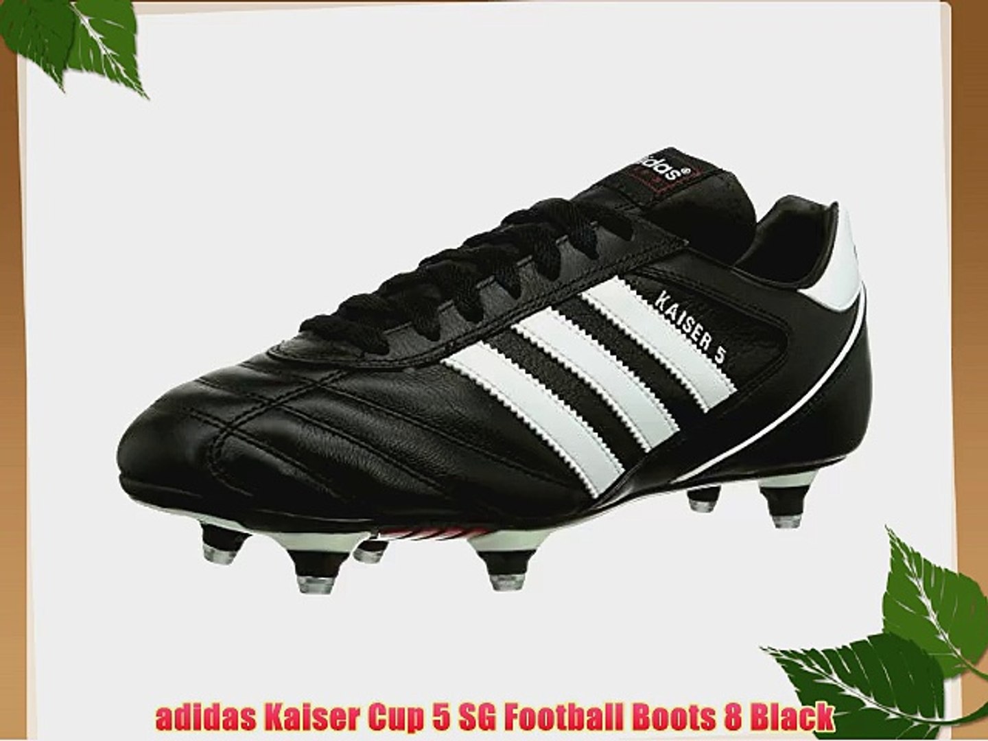 adidas Kaiser Cup 5 SG Football Boots 8 Black - video dailymotion