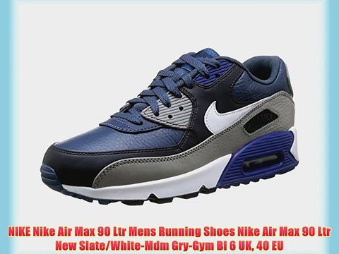 NIKE Nike Air Max 90 Ltr Mens Running Shoes Nike Air Max 90 Ltr New  Slate/White-Mdm Gry-Gym - video dailymotion