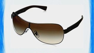 Ray-Ban RB3471 Shield Sunglasses 132 mm Non-Polarized Gunmetal/Brown Gradient