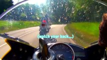 Yamaha R6 vs. Kawasaki ZX-10R Highspeed Chase - German Autobahn