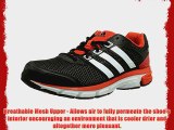 adidas Nova Stability M Textile Men's Running Shoes Black/White/Dark Orange 9 UK