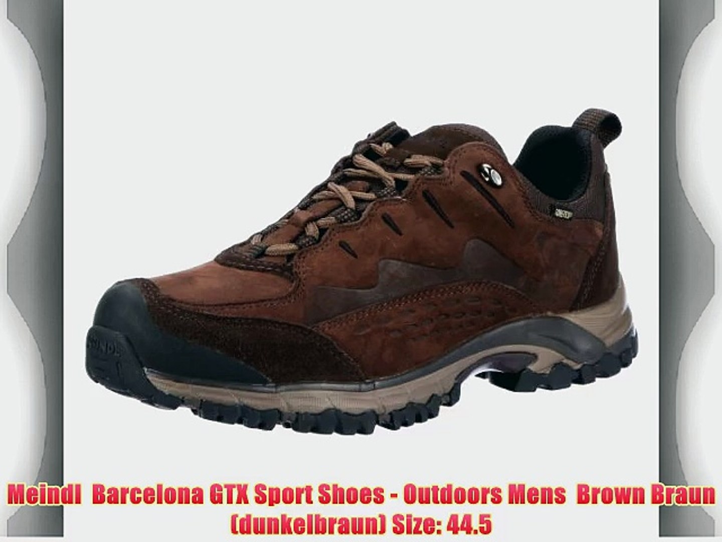 Meindl Barcelona GTX Sport Shoes - Outdoors Mens Brown Braun (dunkelbraun)  Size: 44.5 - video Dailymotion