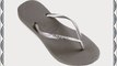 Havaianas Slim Grey/Silver Flip Flops - UK 6/7 - BR 39/40