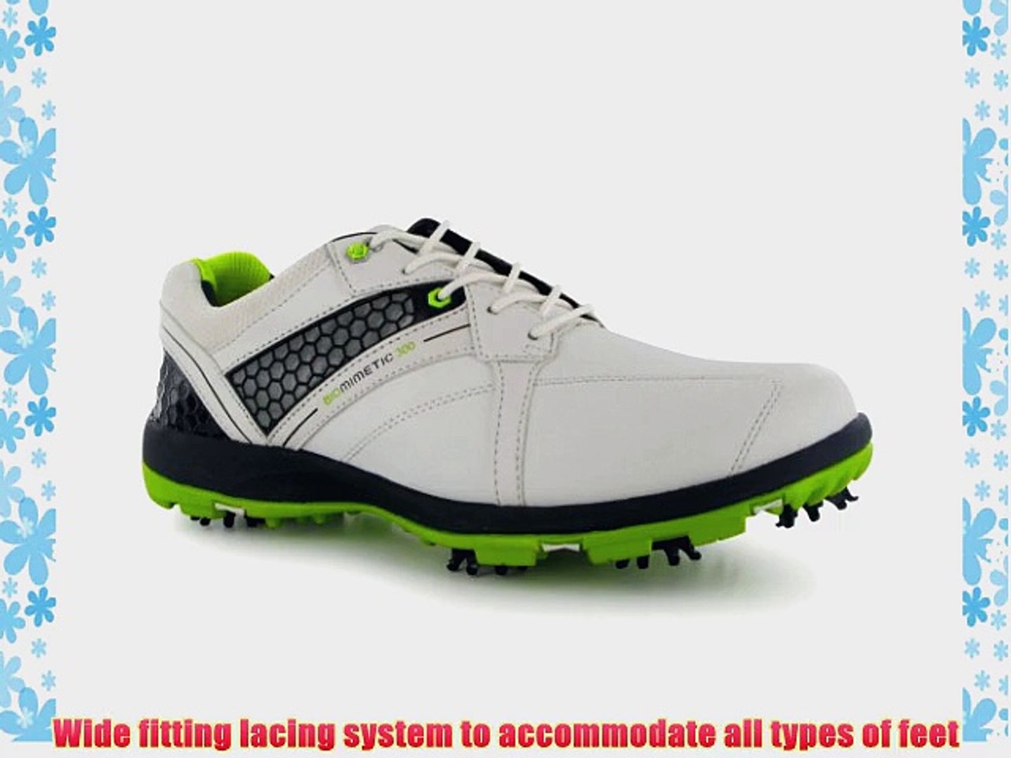 Dunlop Biomimetic 300 Mens Golf Shoes[9.5White/Green] - video Dailymotion