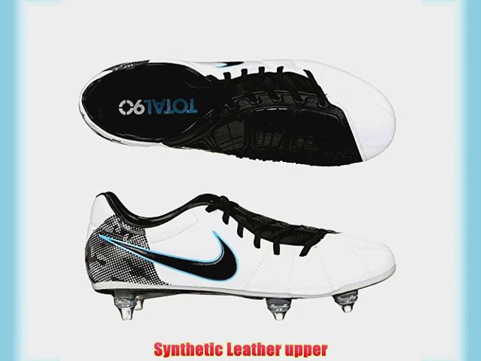 Total 90 Laser Elite SG Football Boots White/Black/Chlorine Blue - size 7