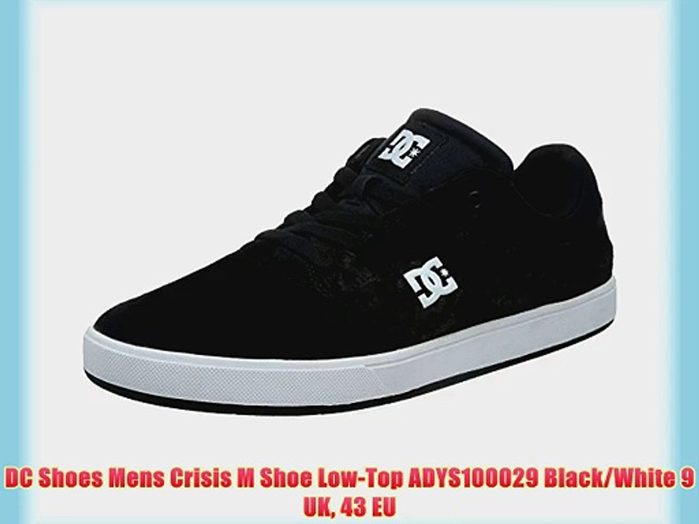 DC Shoes Mens Crisis M Shoe Low-Top ADYS100029 Black/White 9 UK 43 EU -  video Dailymotion