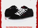 Vans Chukka Midtop (Tweed) Black/Chimyayo Skate Shoes UK 9.5