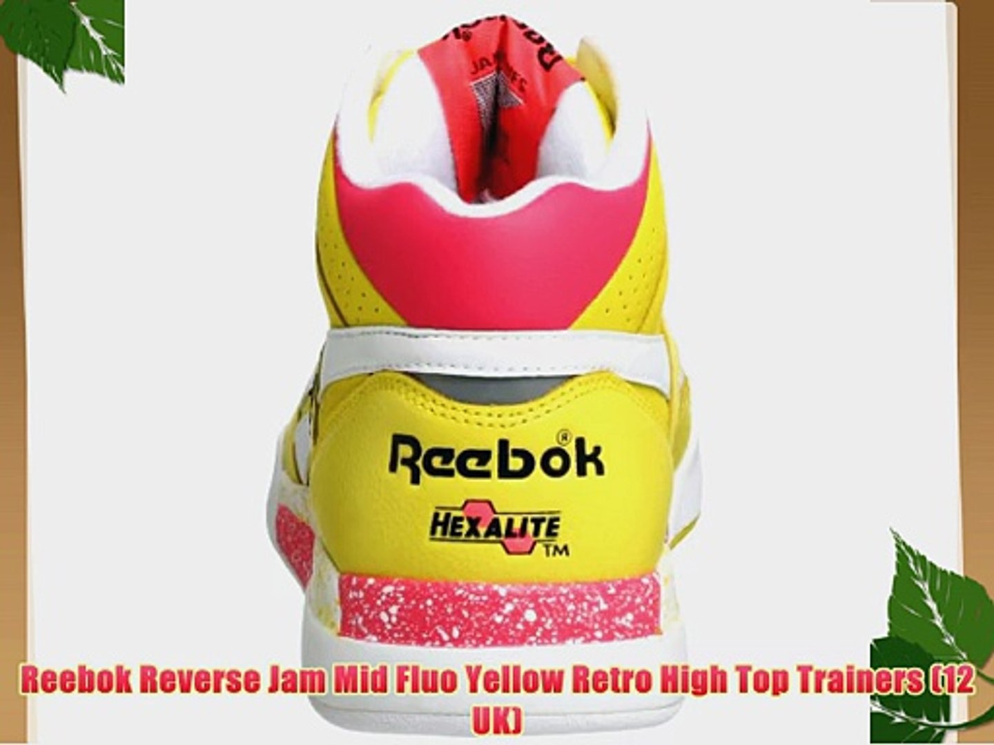 Reebok Reverse Jam Mid Fluo Yellow Retro High Top Trainers (12 UK) - video  Dailymotion