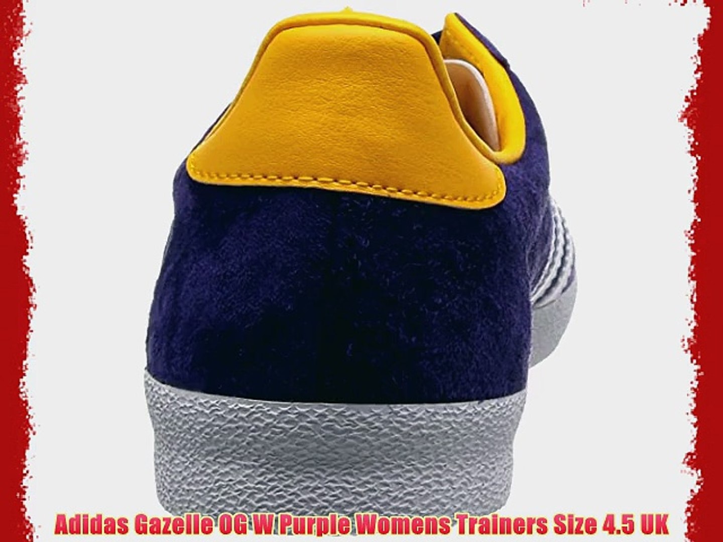 womens adidas gazelle og trainers purple