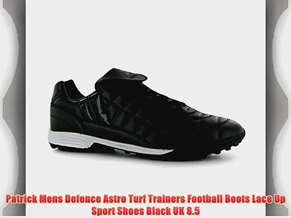 Patrick Mens Defence Astro Turf Trainers Football Boots Lace Up Sport Shoes  Black UK 8.5 - video Dailymotion