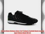 Patrick Mens Defence Astro Turf Trainers Football Boots Lace Up Sport Shoes Black UK 8.5