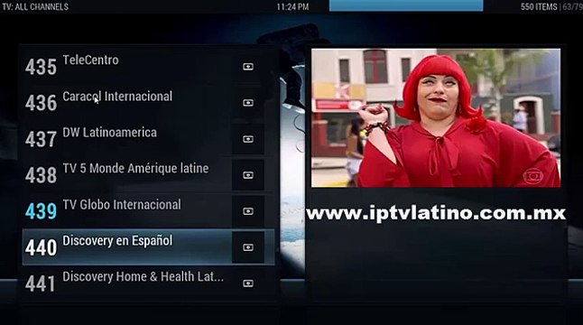 IPTV LATINO MEXICO - DOCUMENTALES - DW, DISCOVERY, HISTORI, NAT GEO, ANIMAL PLANET