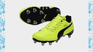 Puma evoPower 4 Rugby H8 8 Stud Rugby Boots (Yellow/Black UK 10)