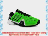 adidas Mens adiPower Barricade 8 Plus Tennis Shoes Lace Up Sport Training NeonGreen/Blk UK