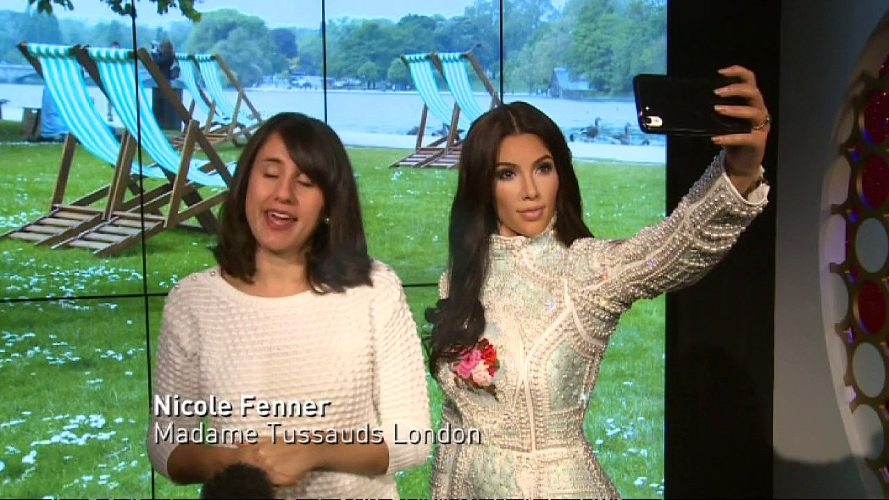 Kim Kardashian in wax at Madame Tussauds