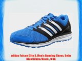 adidas Falcon Elite 3 Men's Running Shoes Solar Blue/White/Black  9 UK