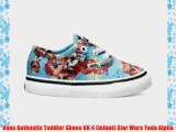 Vans Authentic Toddler Shoes UK 4 (Infant) Star Wars Yoda Alpha
