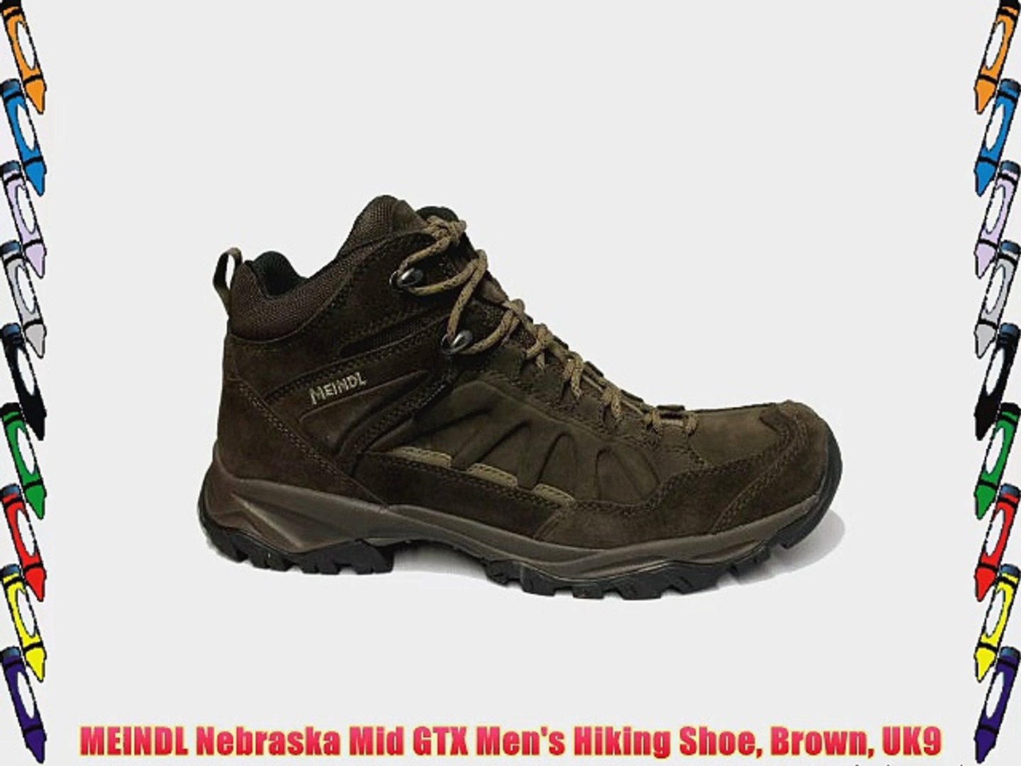 MEINDL Nebraska Mid GTX Men's Hiking Shoe Brown UK9 - video Dailymotion