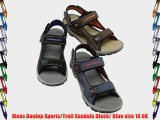 Mens Dunlop Sports/Trail Sandals Black/ Blue size 10 UK