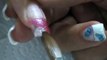 Nail Art  ProNails pink series glitter and mother pearl