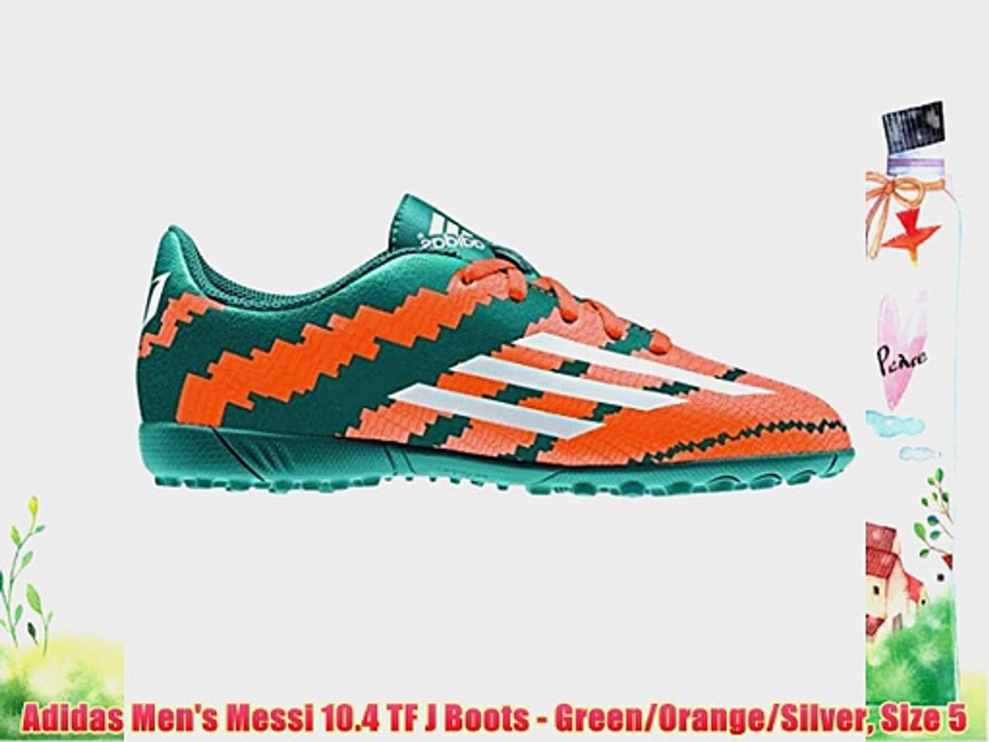 Adidas Men S Messi 10 4 Tf J Boots Green Orange Silver Size 5 Video Dailymotion