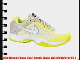 Nike Mens Air Cage Court Tennis Shoes White/Volt/Grey UK 8