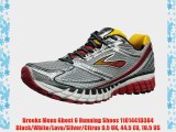 Brooks Mens Ghost 6 Running Shoes 1101441D384 Black/White/Lava/Silver/Citrus 9.5 UK 44.5 EU